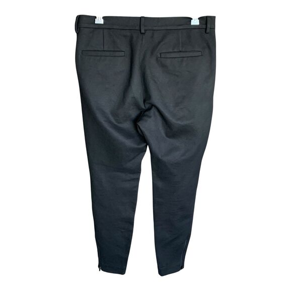 COS Ponte Knit Ankle Zipper Pants Women Stretch Black Stretch Slim Fit Size 30R - Picture 11 of 16